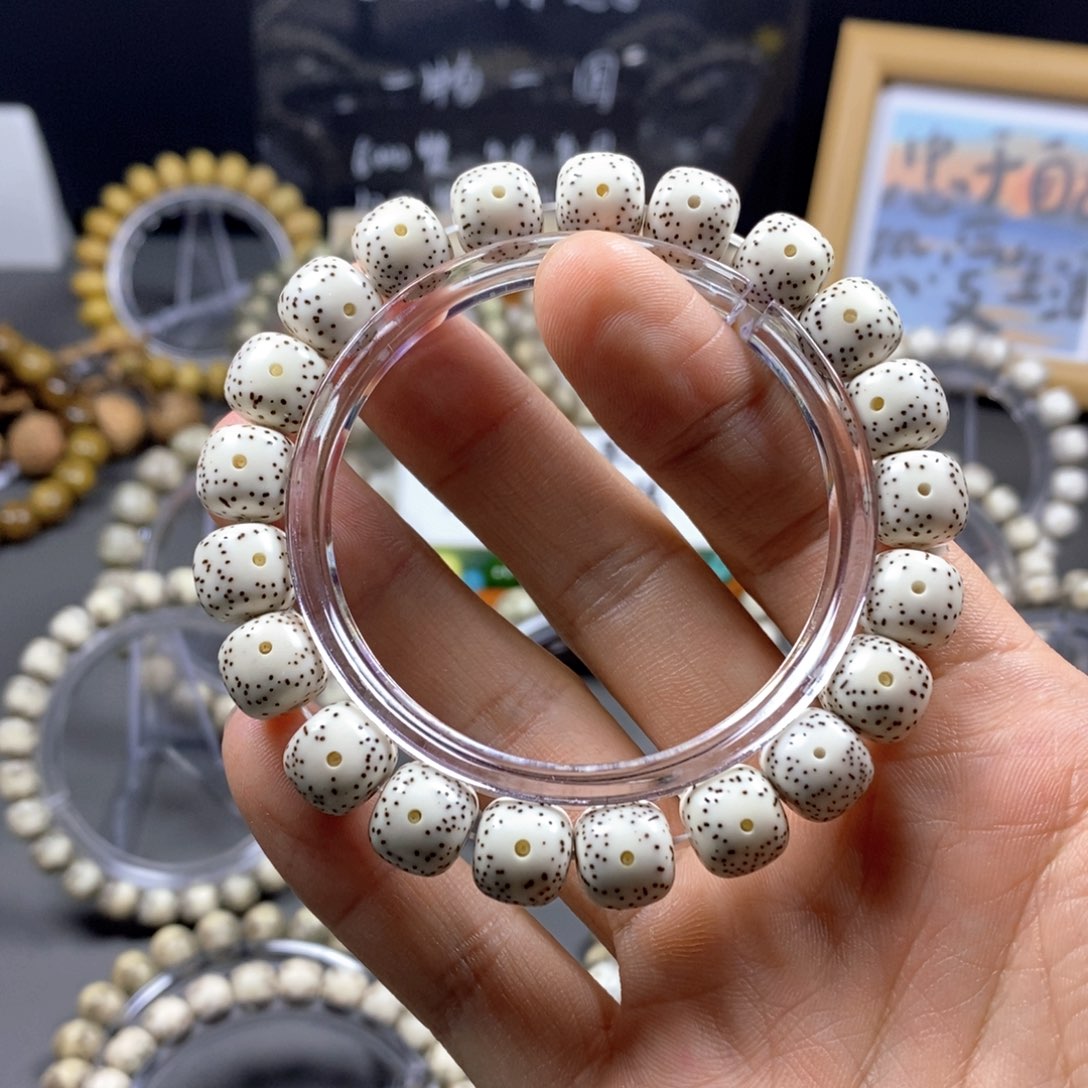 星月菩提手串11原白月朗星稀