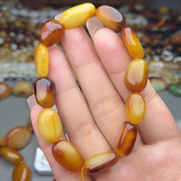 和田玉（糖玉）未镶嵌手链