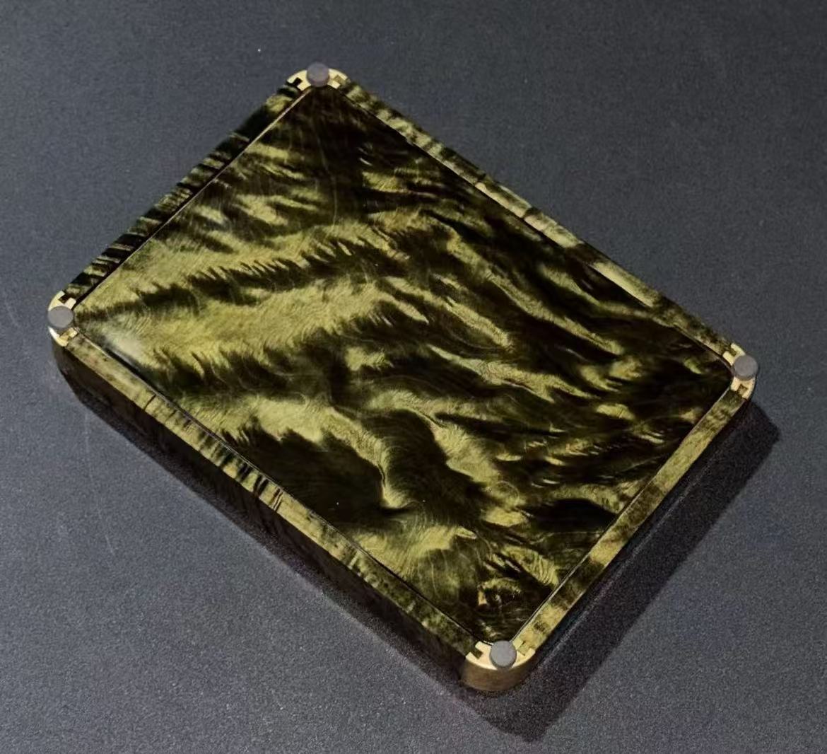 【带证书】金丝楠阴沉木-茶盘-实木家具-中式家具茶叶罐榫卯结构XX