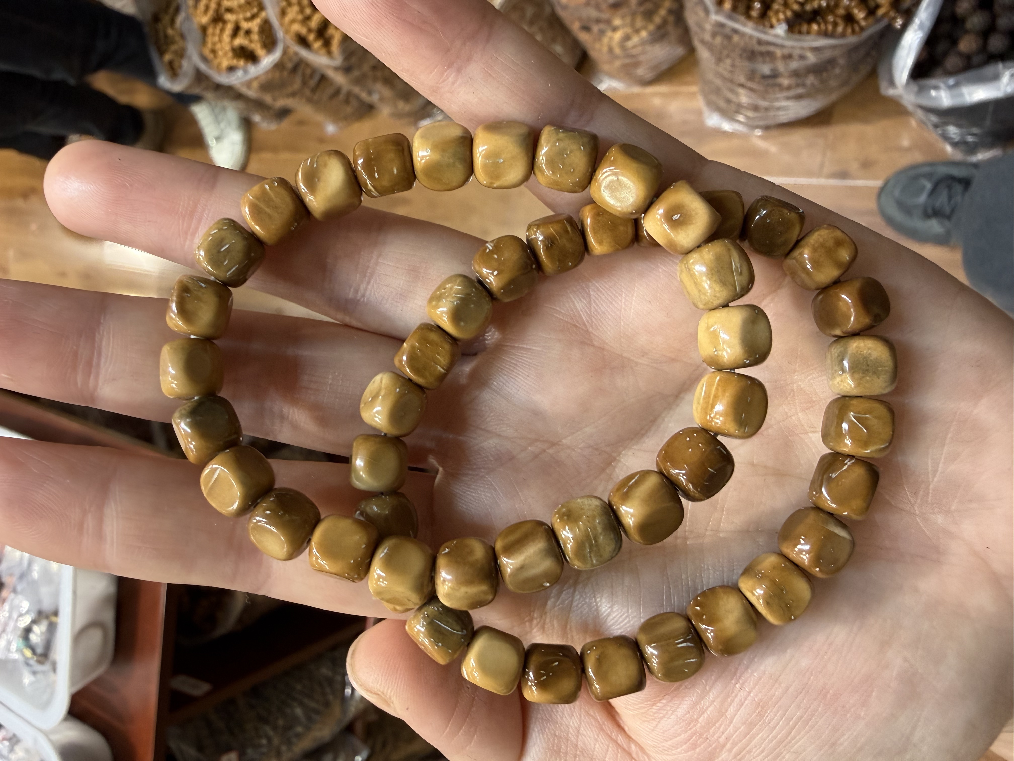 【手串】精品库克六方方糖手串配件时尚国风设计适合学生盘玩变色