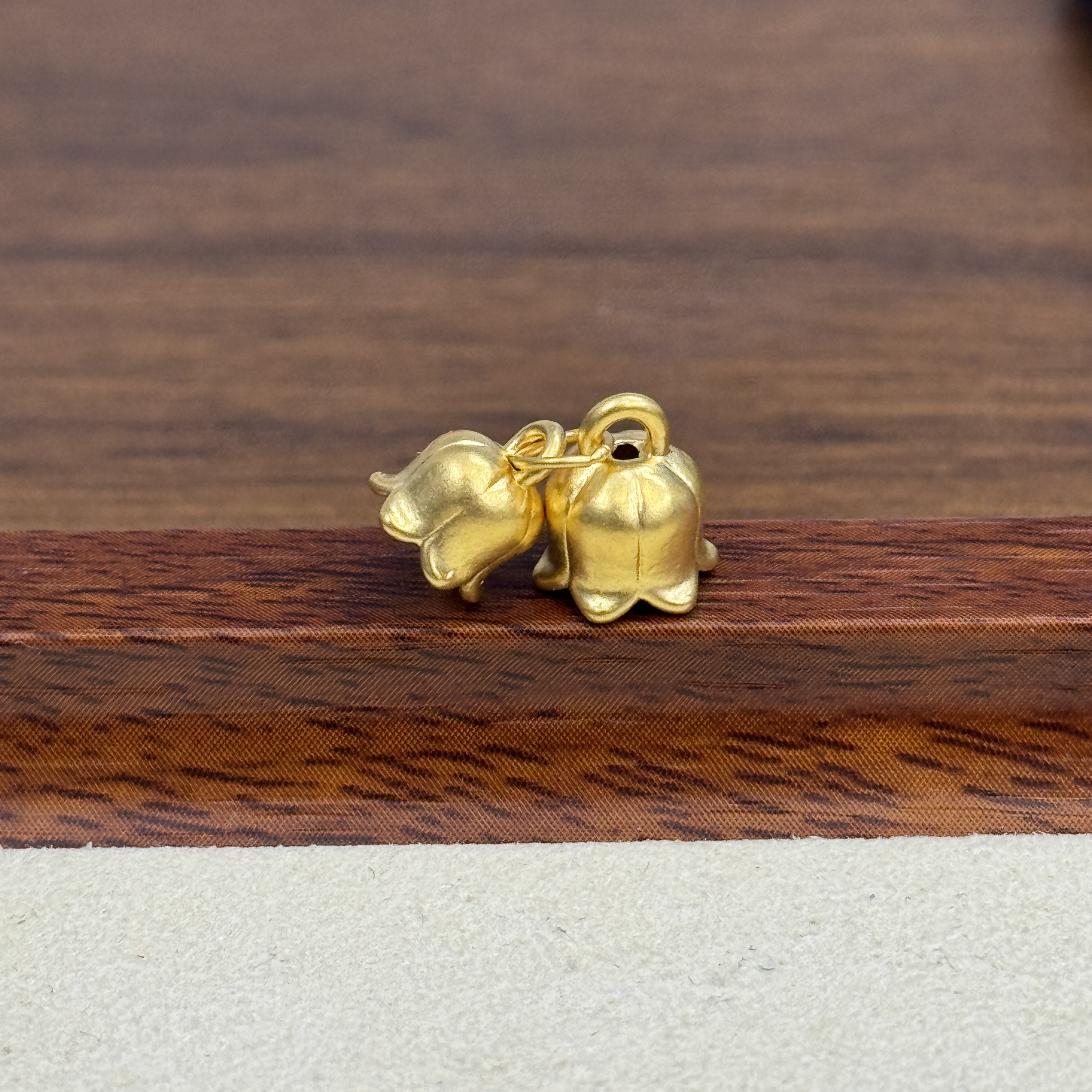 君潮黄金足金999小铃兰花DP1157-0400