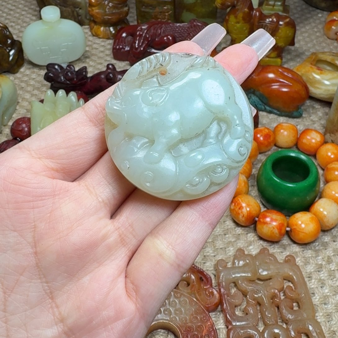 白玉菩提吊坠挂件