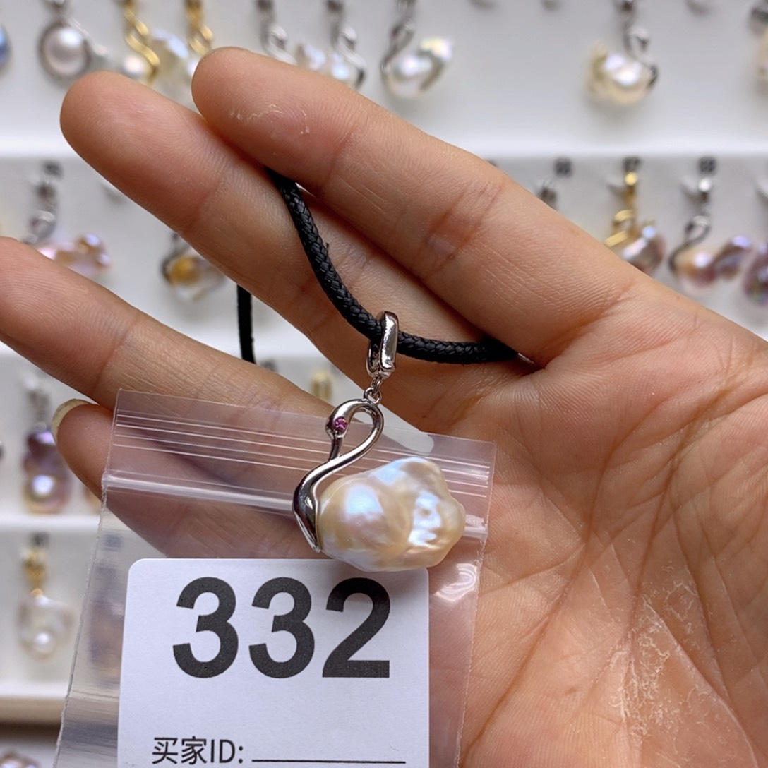 淡水珍珠颈饰银S925镶嵌332