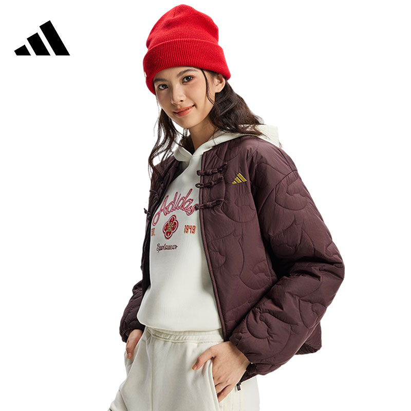 adidas阿迪达斯【环】女子运动休闲棉服外套KS0629