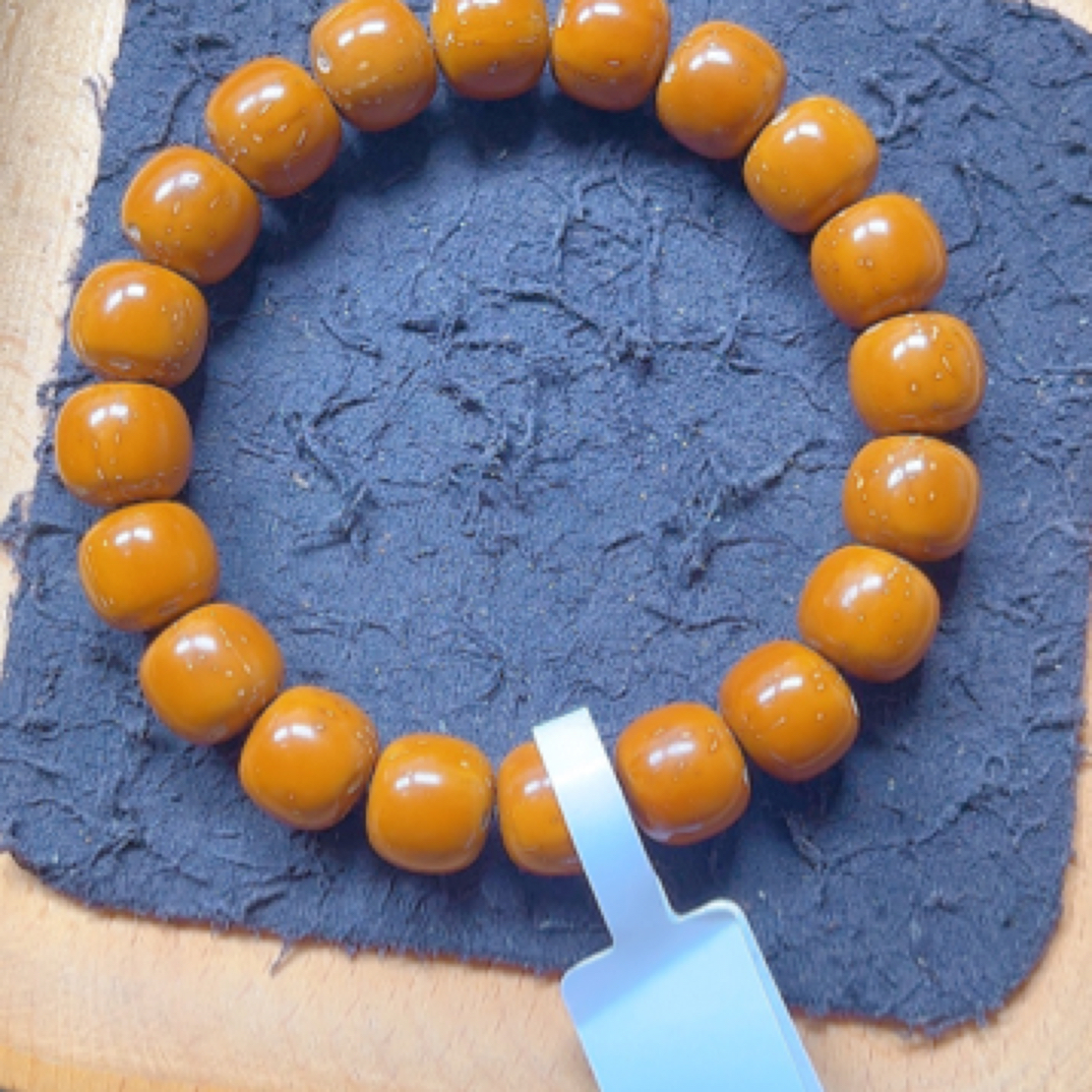 紫金鼠菩提近实心老型手串