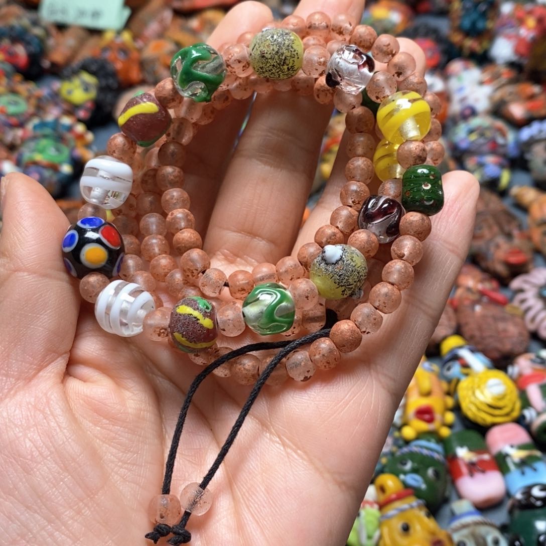 琉璃颈饰印度尼西亚链子