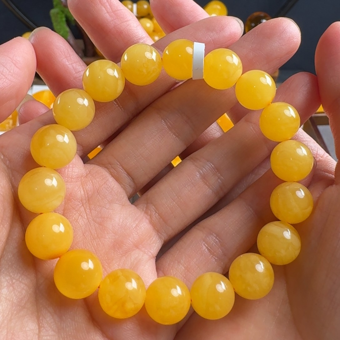 蜜蜡毛衣链未镶嵌