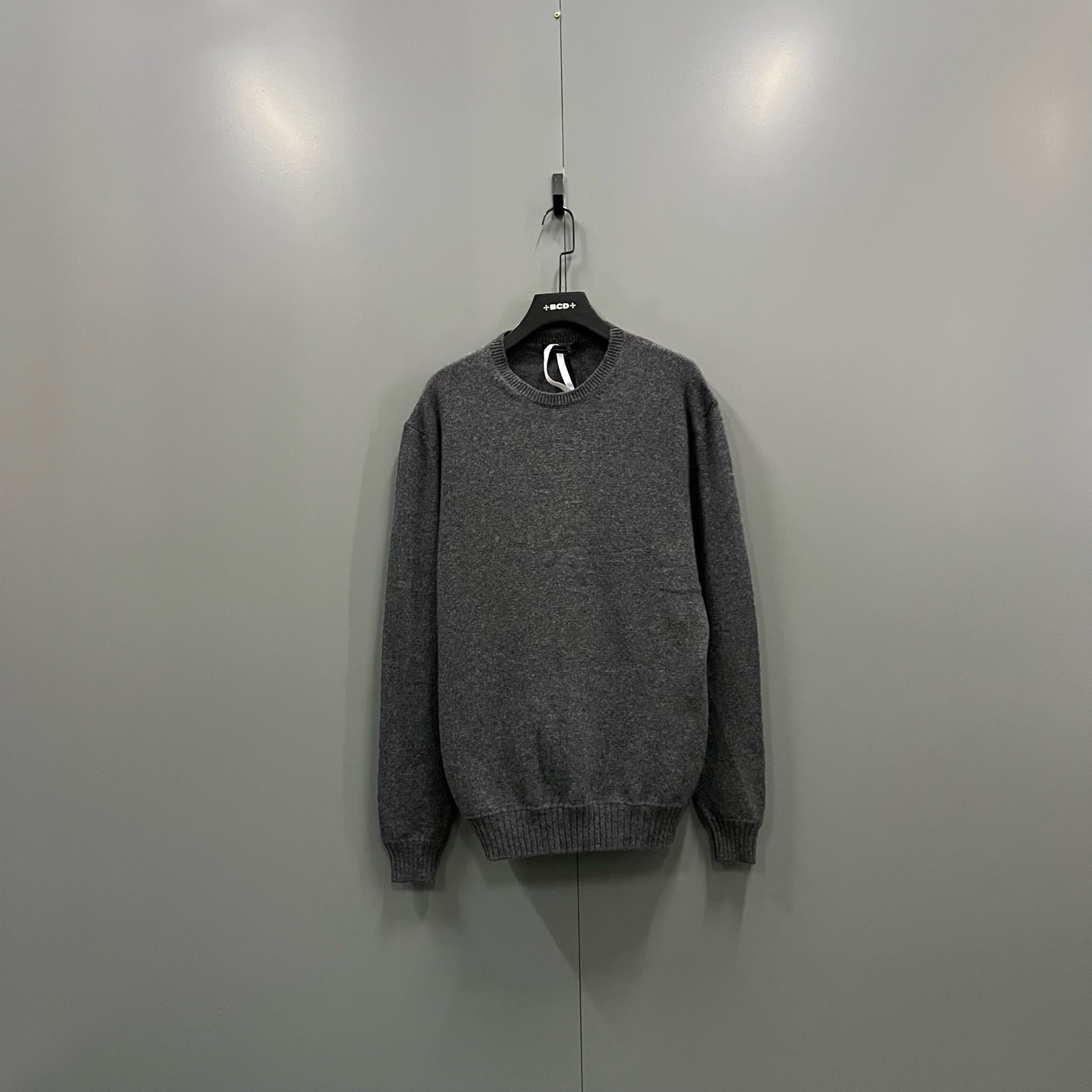 未使用 ZEGNA 楠 深灰色圆领毛衣 54码/全新/015124