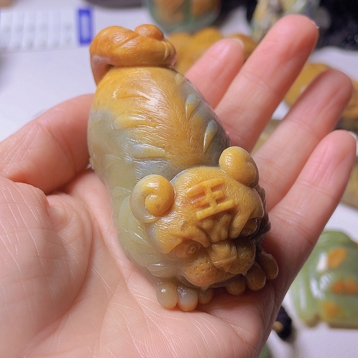 和田玉手把件未镶嵌用****2