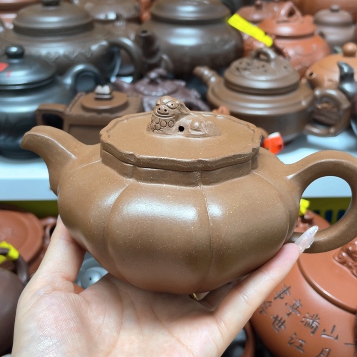 鹅***者茶壶紫砂紫砂艺术作品