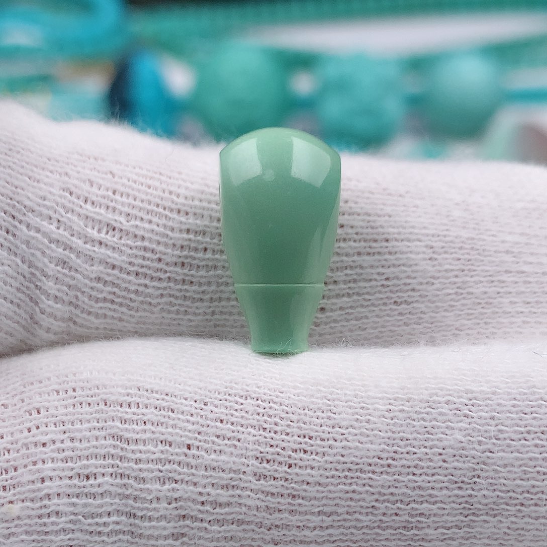 绿松石三通9.5mm未镶嵌