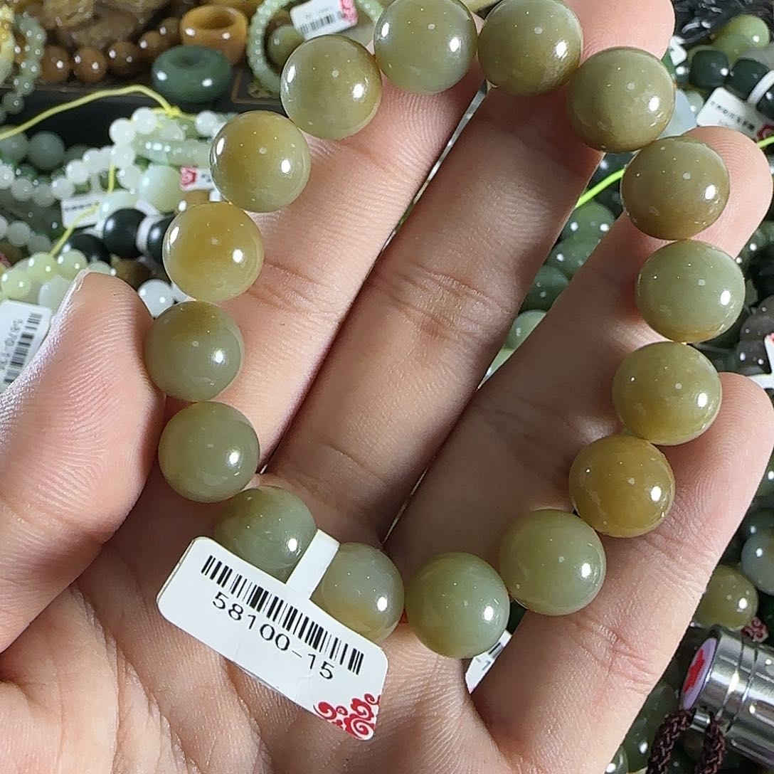 和田玉手链未镶嵌71