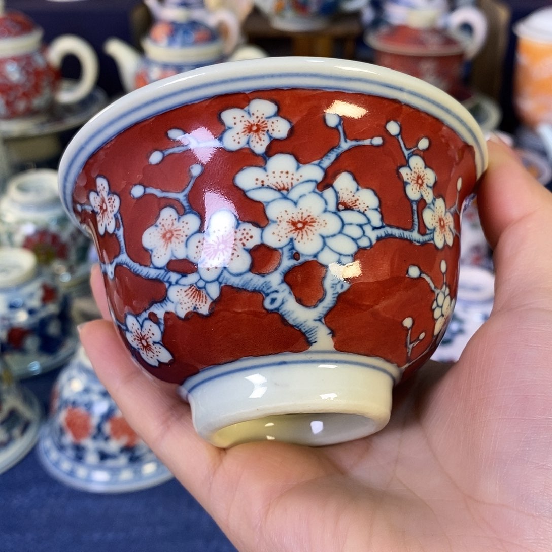 瓷片景德镇陶瓷茶杯1个