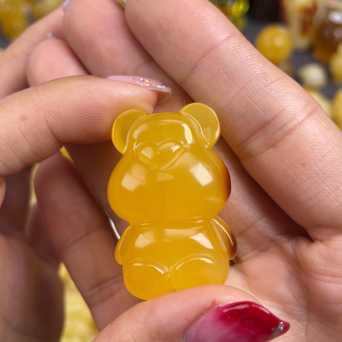 琥珀裸石未镶嵌蜜蜡