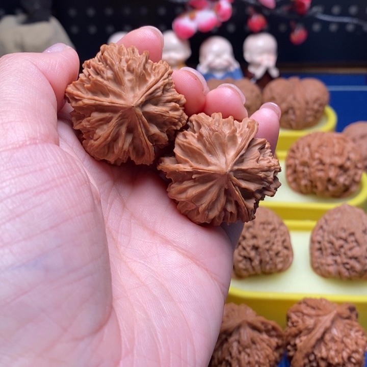 M***e把件文玩核桃36尺七山三棱