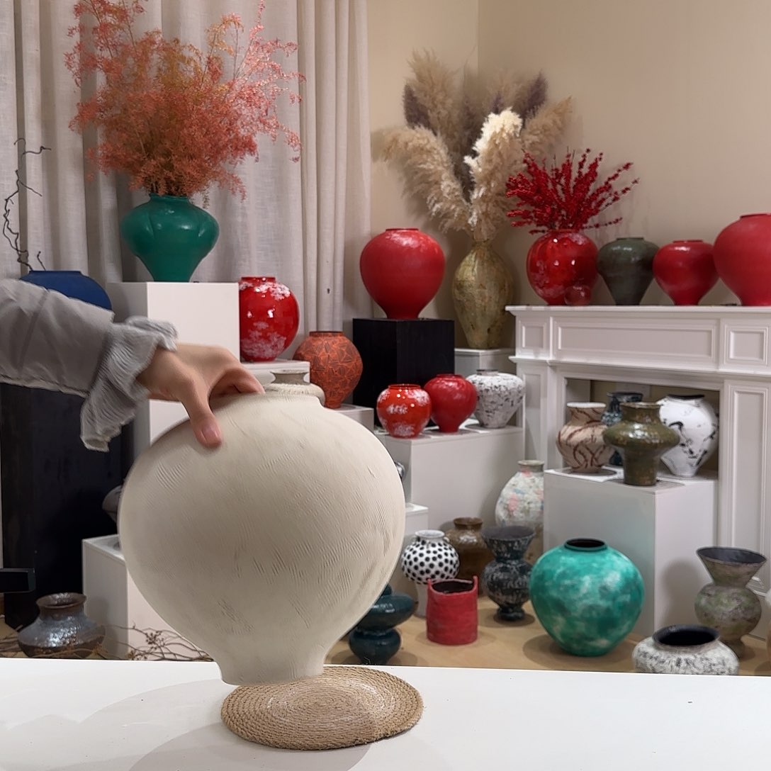 摆件花瓶口10高25闪拍82