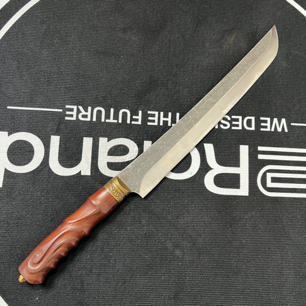 龙泉钢刀小绣春刀牛尾刀工艺品摆件未开刃