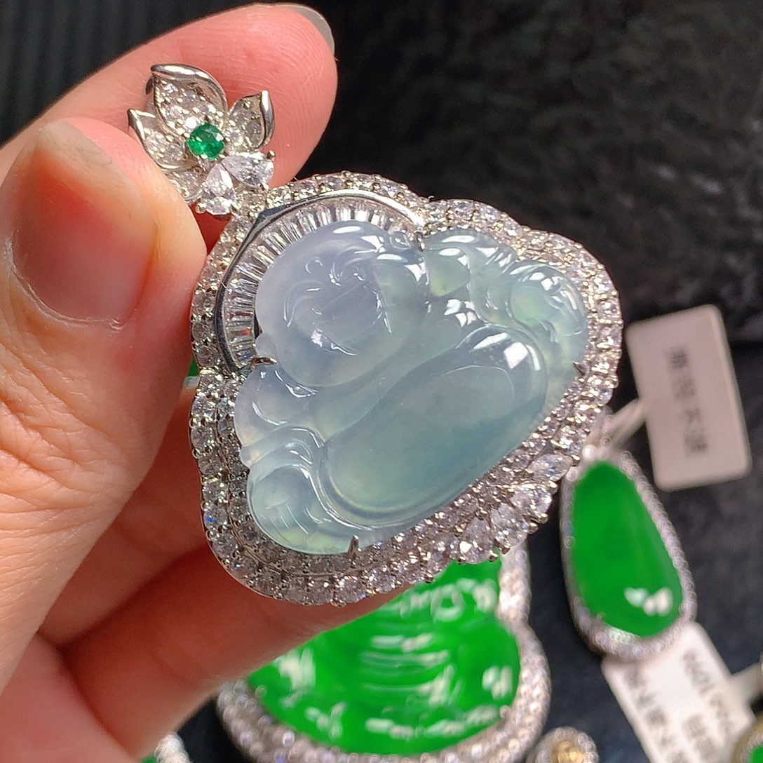 翡翠未镶嵌吊坠(不含链)
