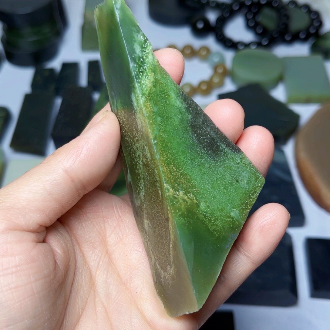 和田玉珠宝半成品未镶嵌64号