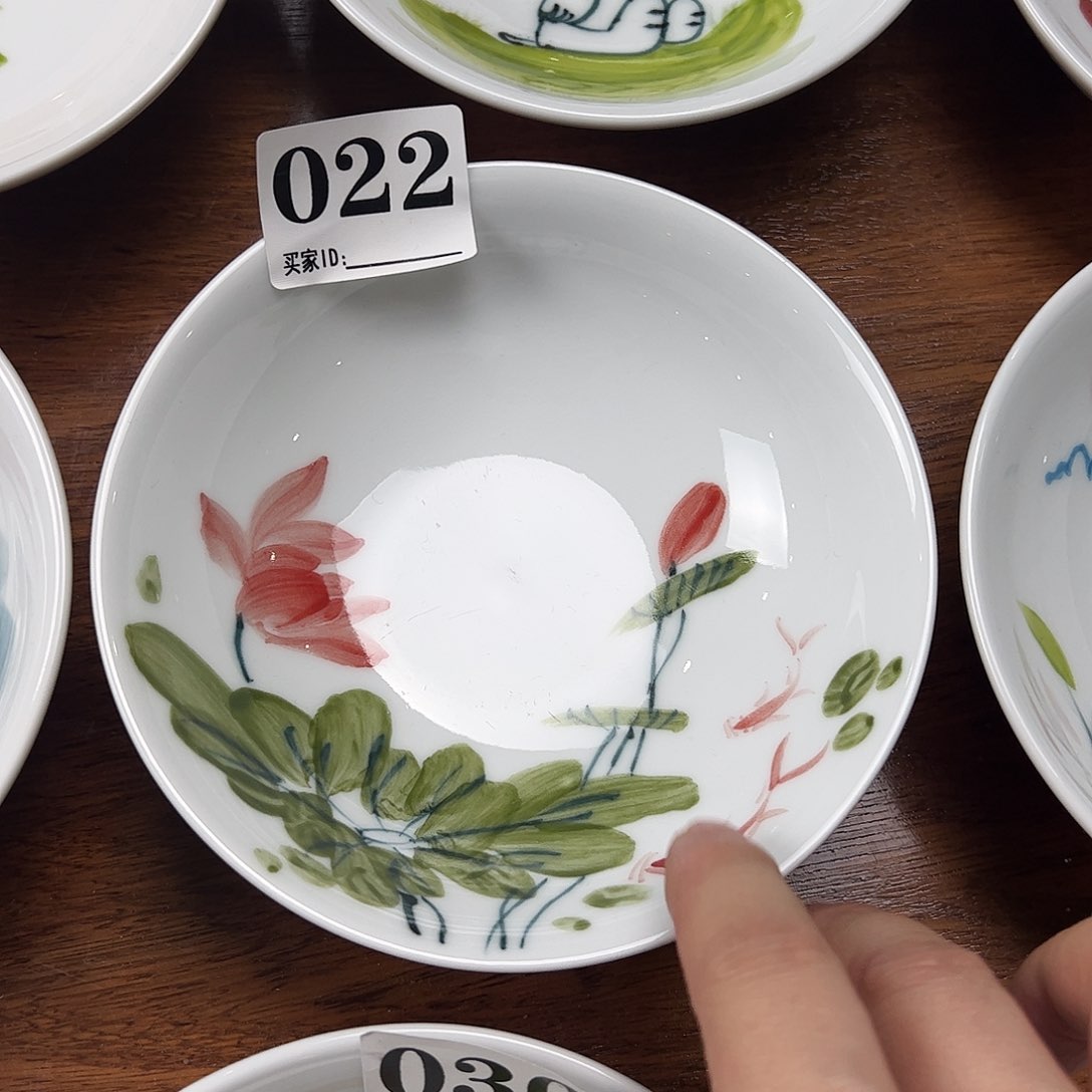 瓷片景德镇陶瓷手工手绘制作