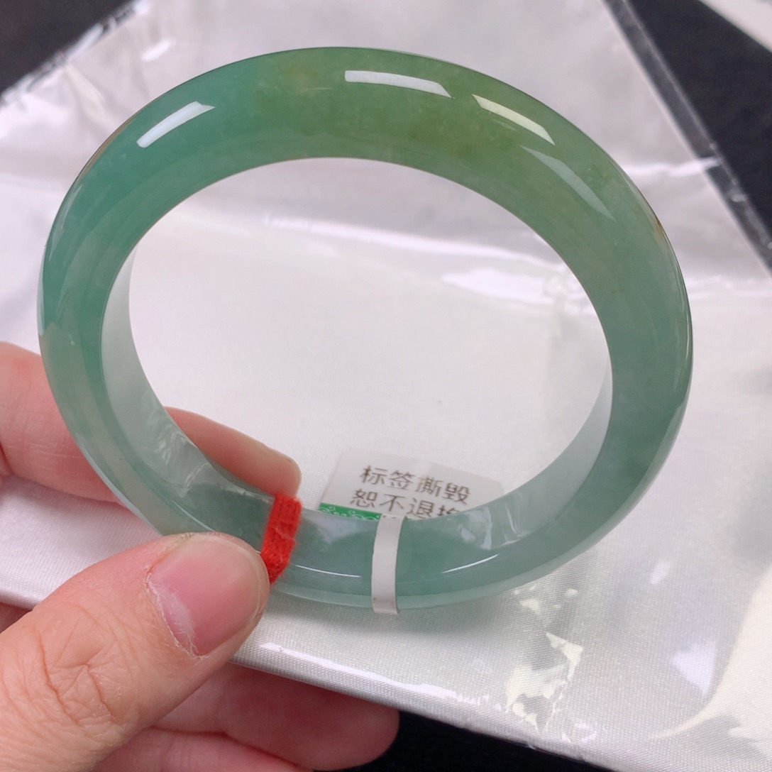 未镶嵌手镯翡翠缅甸天然翡翠手镯58