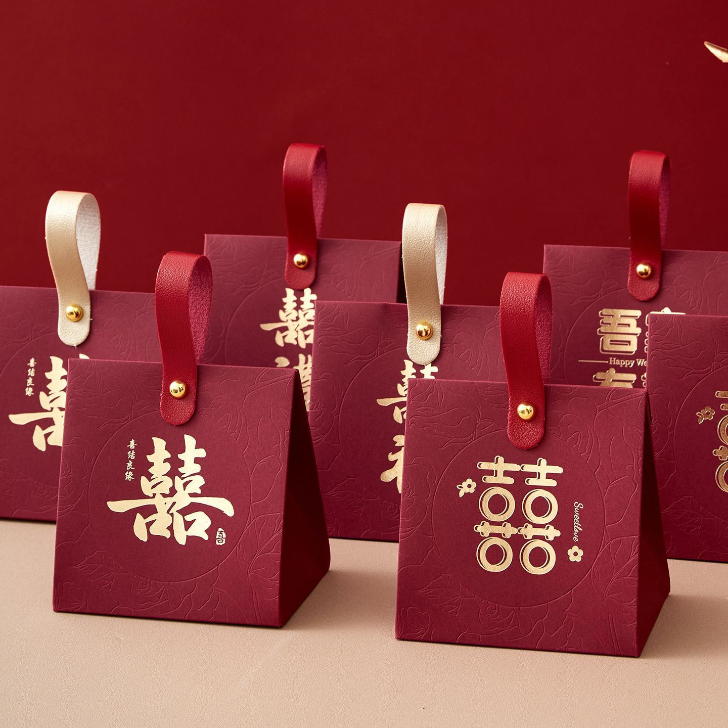 中式手提结婚喜糖盒婚礼喜糖礼盒回礼专用伴手礼喜糖盒子
