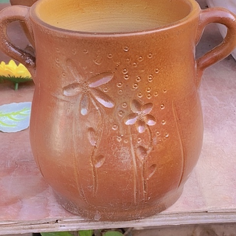 紫砂花盆口15.5高度18.5宠