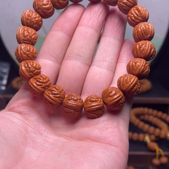 桃核手串14红魔爆肚