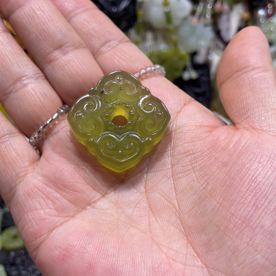 【闪购商品】岫玉颈饰未镶嵌带****.21吊坠