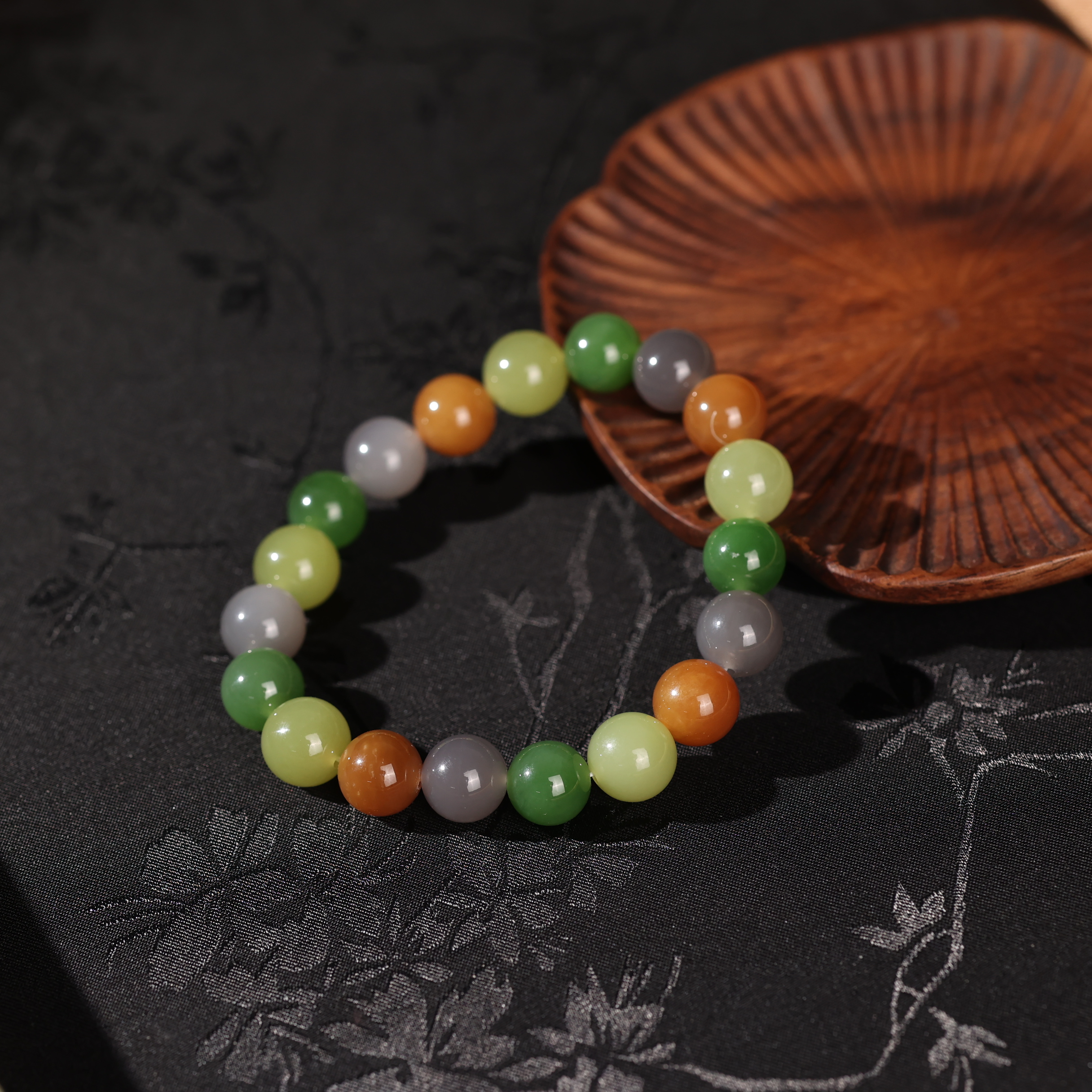 【高品质多宝】和田玉手串-约卡9mm-GG1410-BK|BHT6