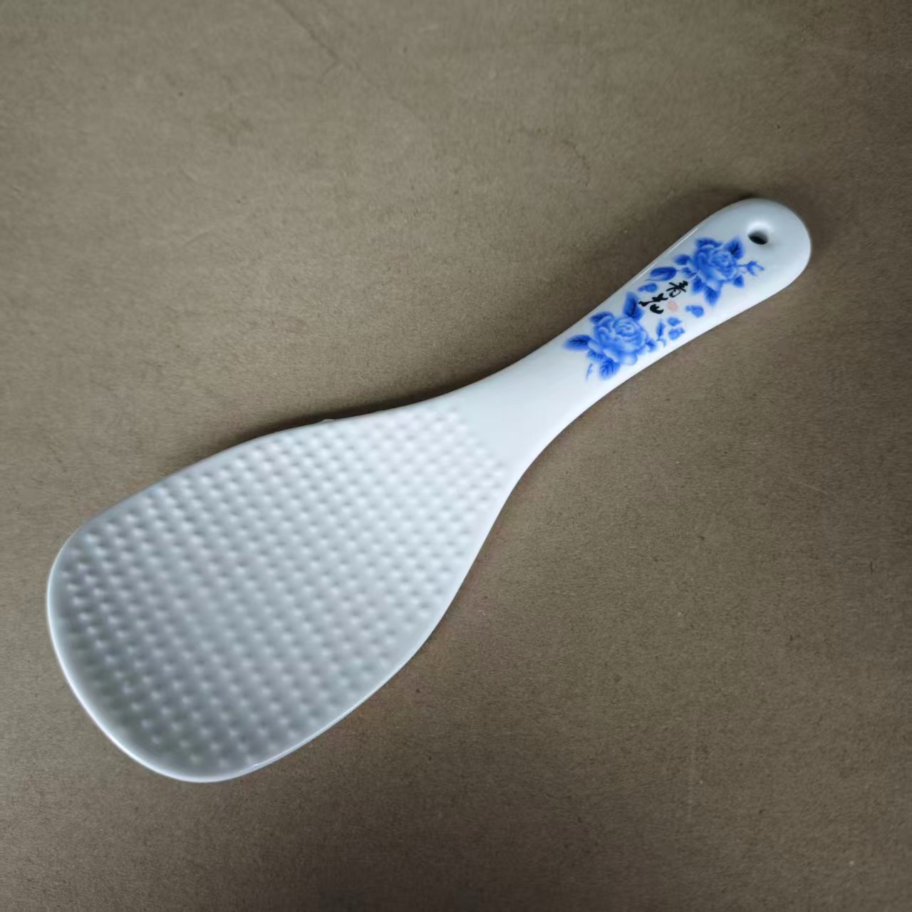 A709①】青花骨瓷米饭铲1只唐山骨瓷家用餐具