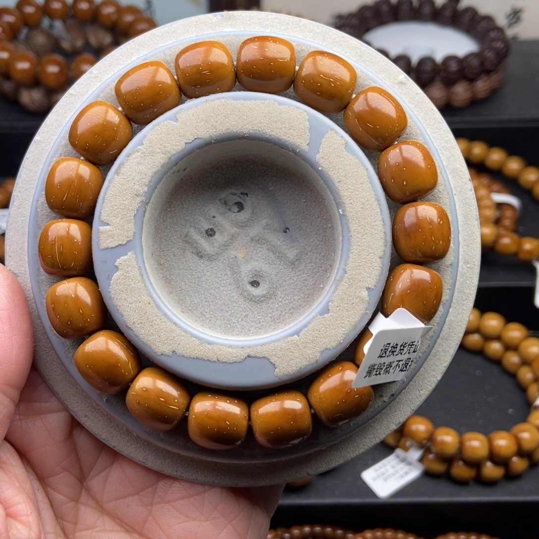 紫金鼠手串11.8mm近实心精品桶