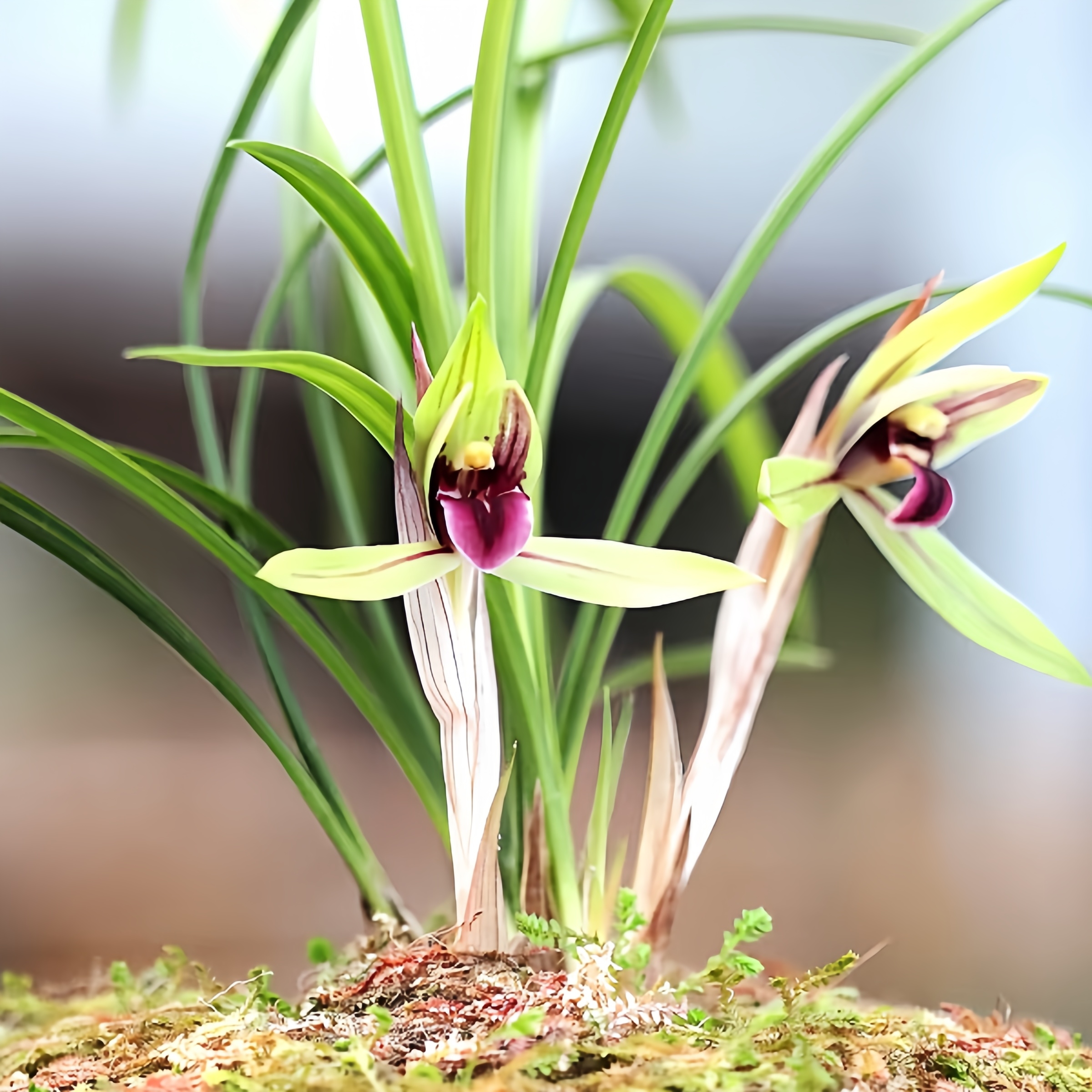  【春兰-红舌】古道兰艺高山国兰 易养活无温室阳台养兰