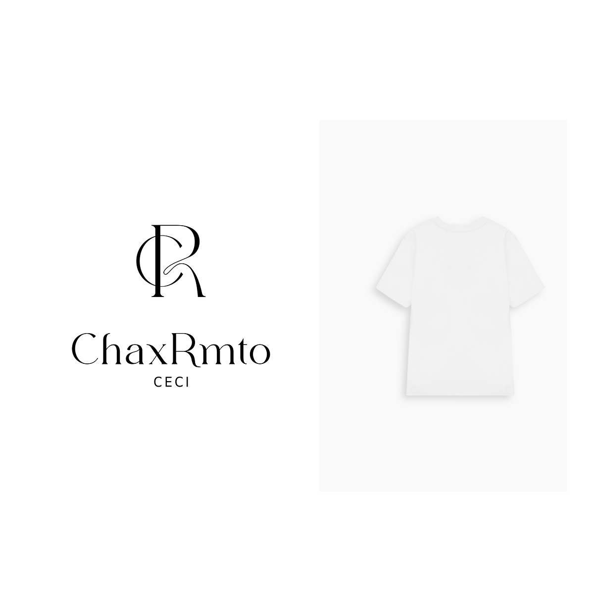 ChaxRmto 春夏款纯棉镶砖短袖T恤宽松百搭简约休闲半袖 SD1A0560