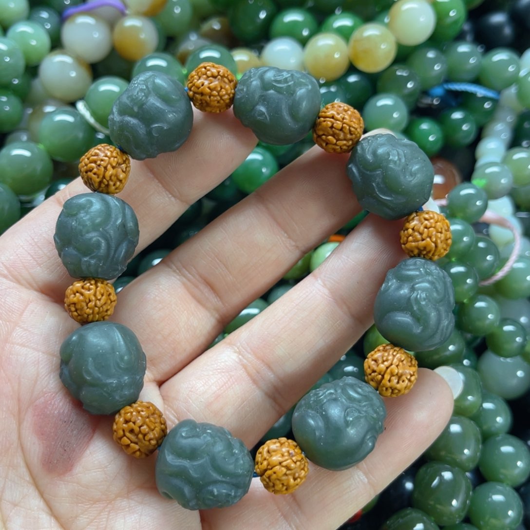 和田玉手链未镶嵌