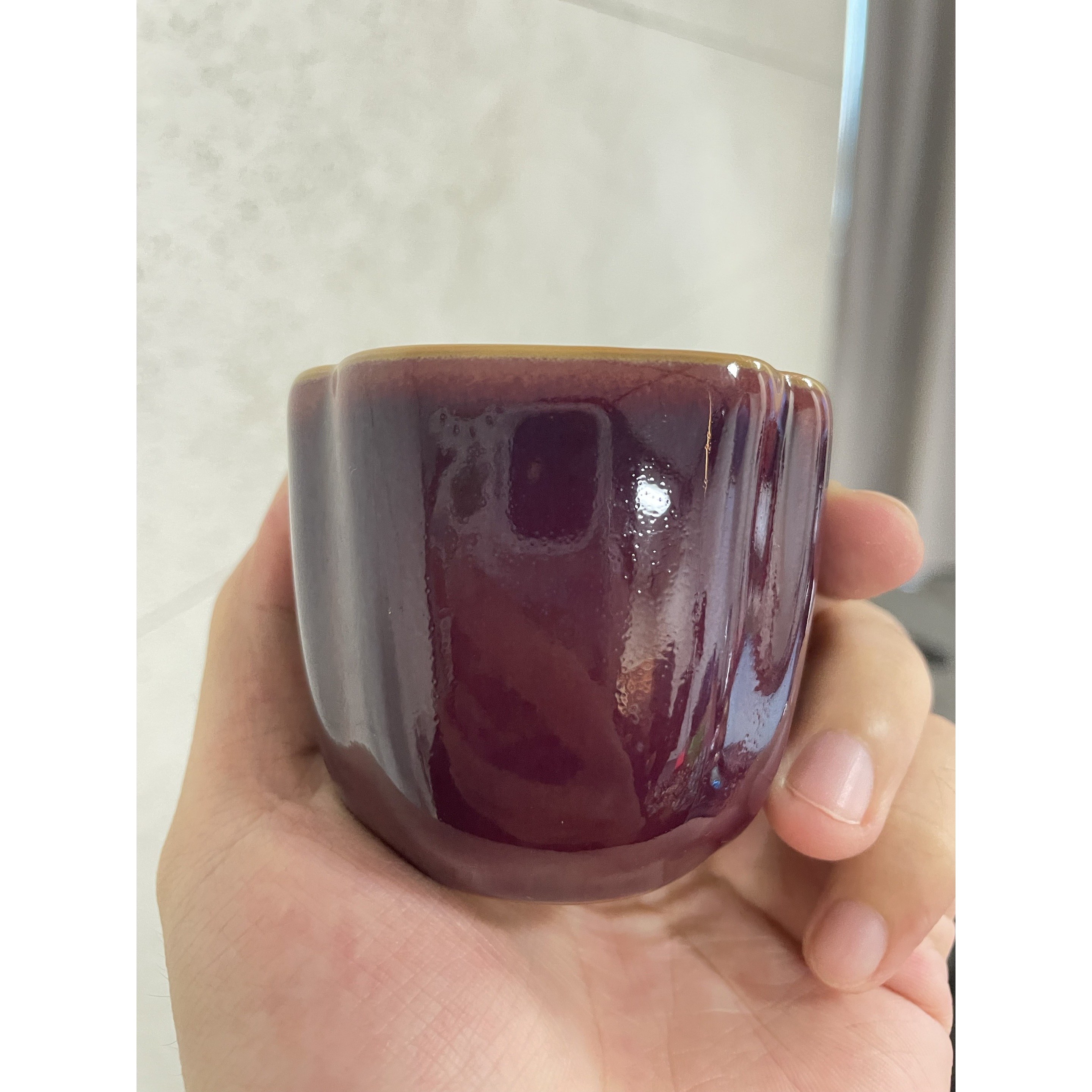 【央广非遗】分寸帝王紫四方茶杯fc614