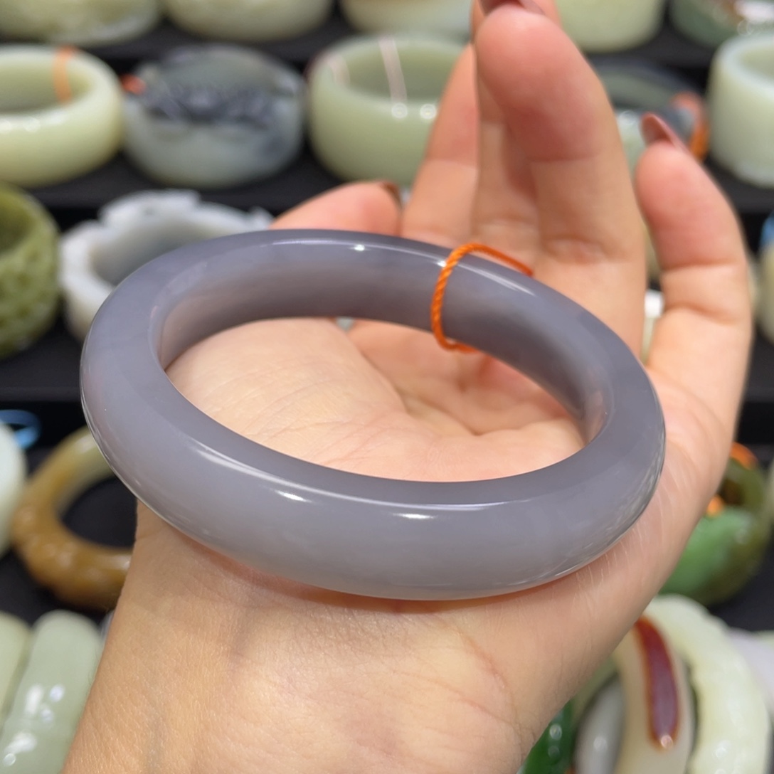 和田玉手镯未镶嵌24