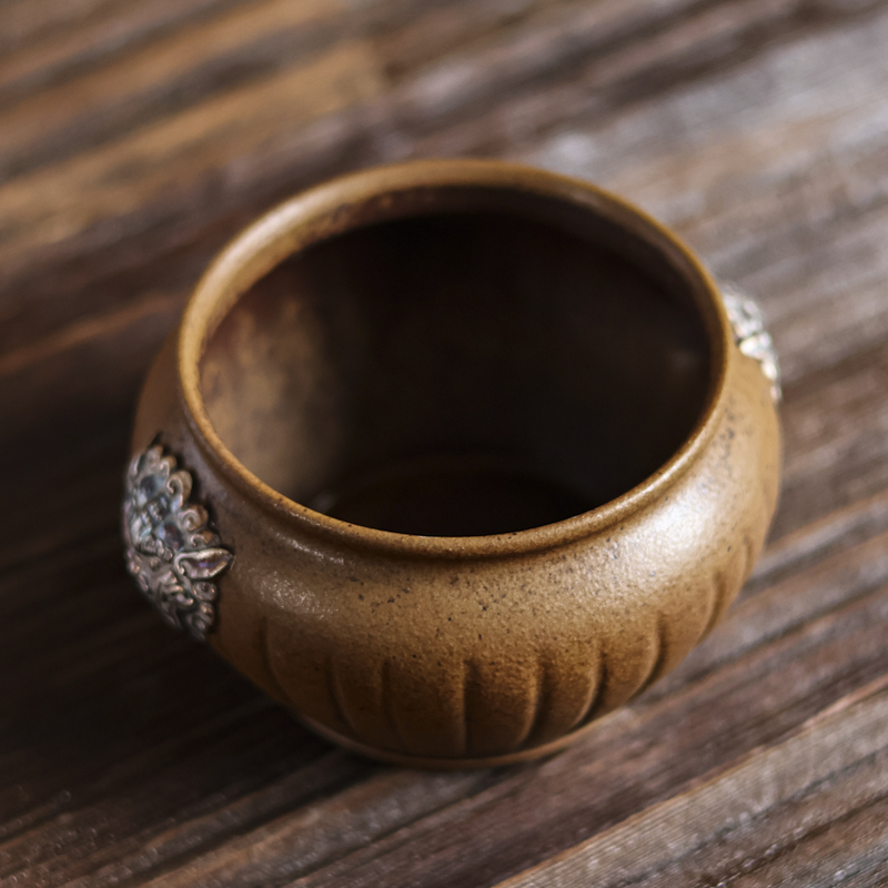 灰念手作日式仿古家室用茶道零配建水水盂（Q2837）