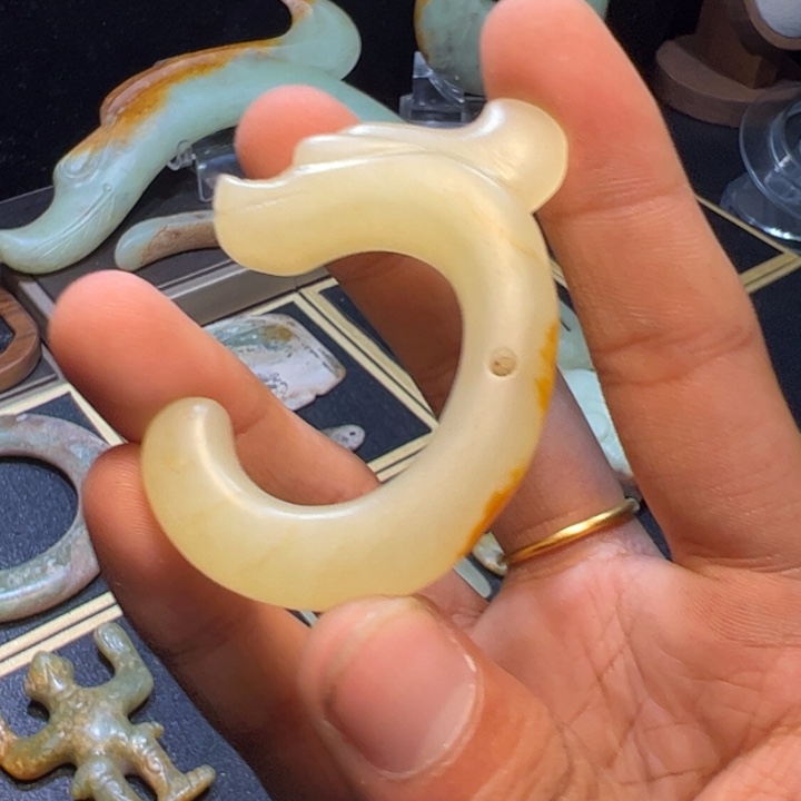 龍***观玉玉摆件c龙器形件