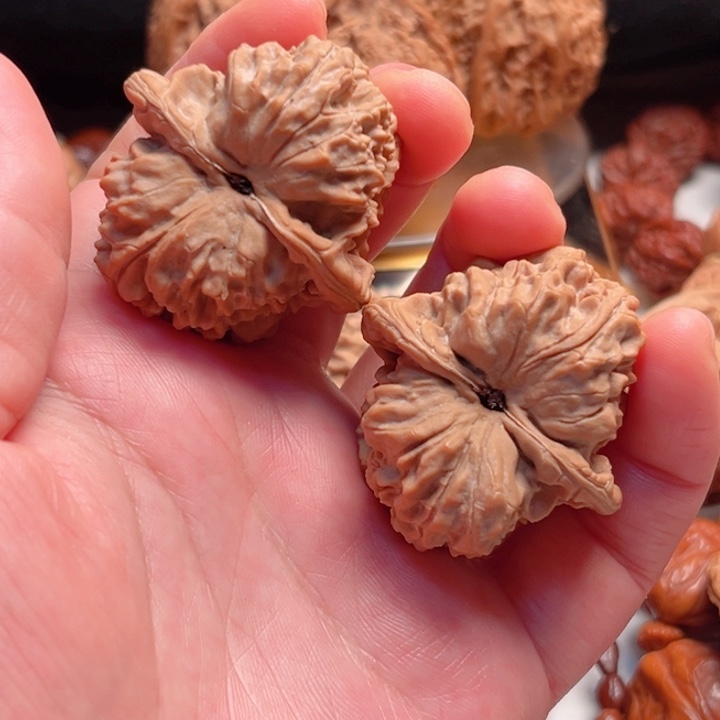 文玩核桃把件42肚野无名树头