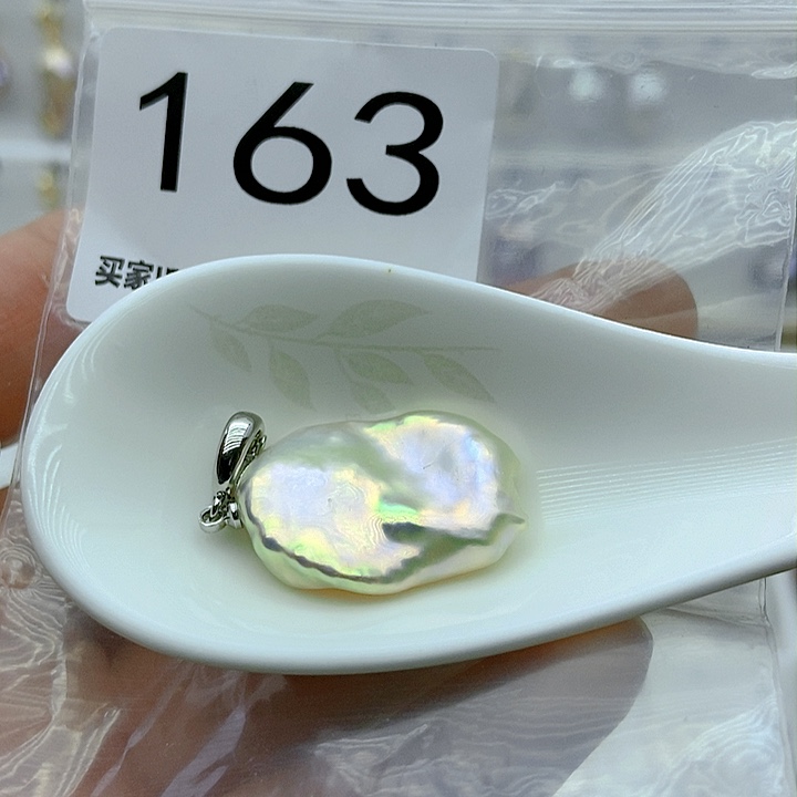 淡水珍珠颈饰银S925镶嵌