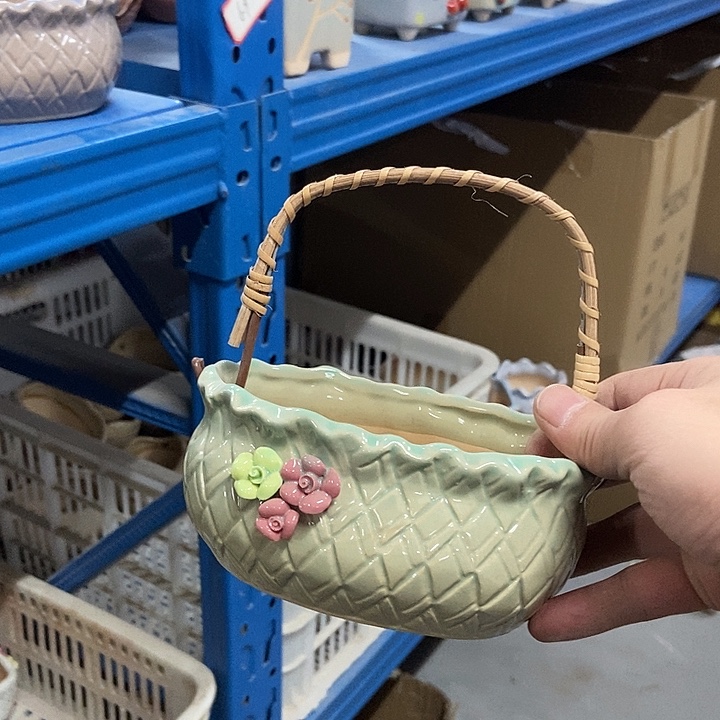 花盆单场满9.9发货14×9.5×6.5绿
