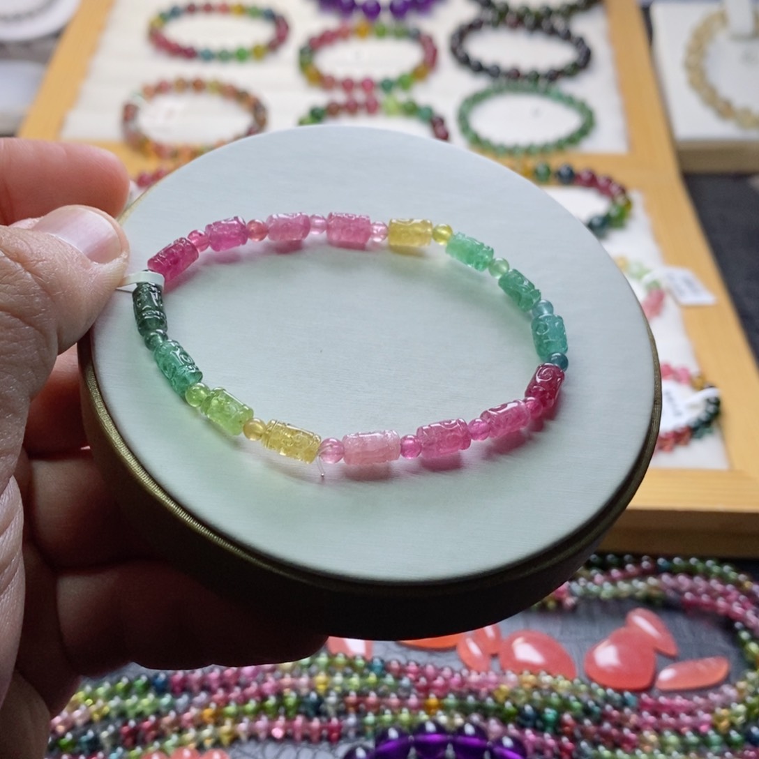 碧玺碧玺手链未镶嵌