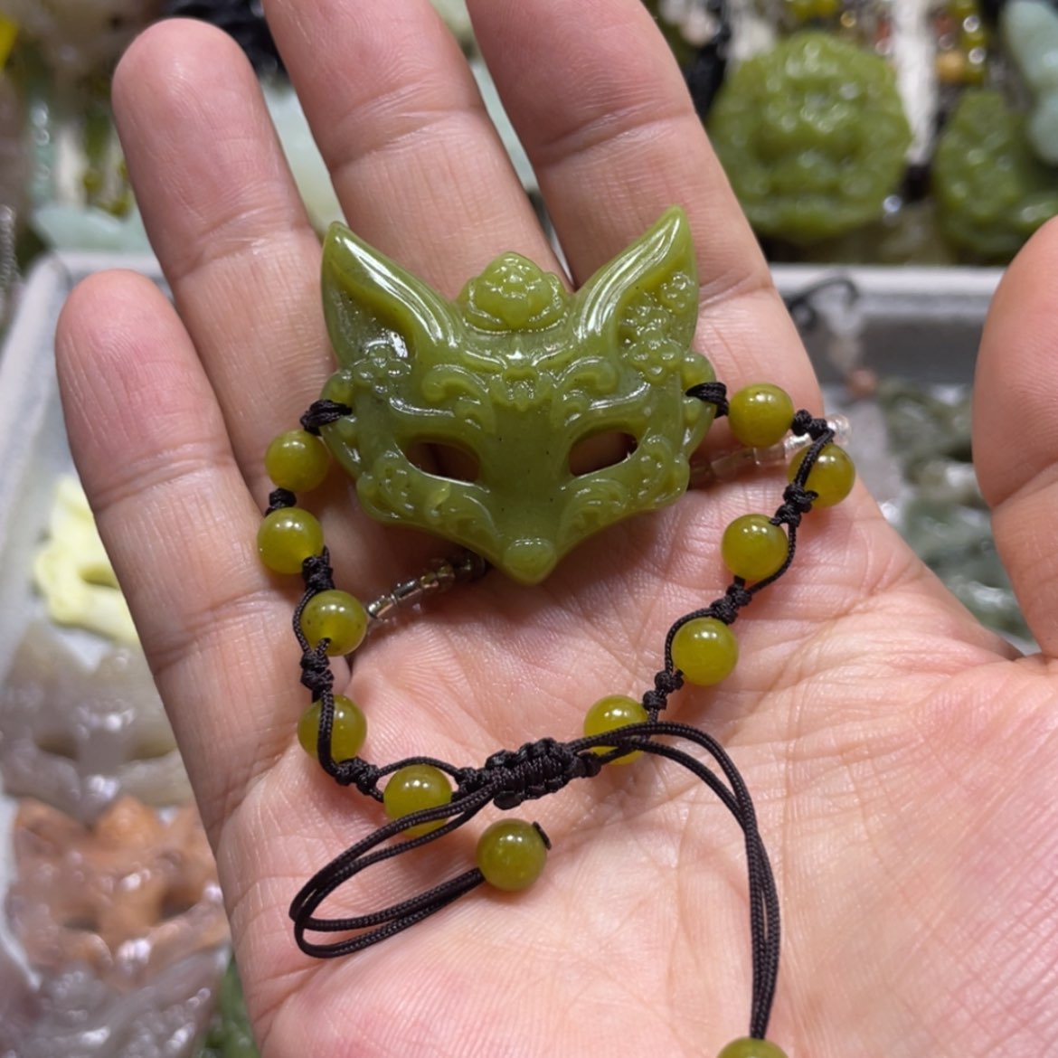 【闪购商品】岫玉颈饰未镶嵌71手牌