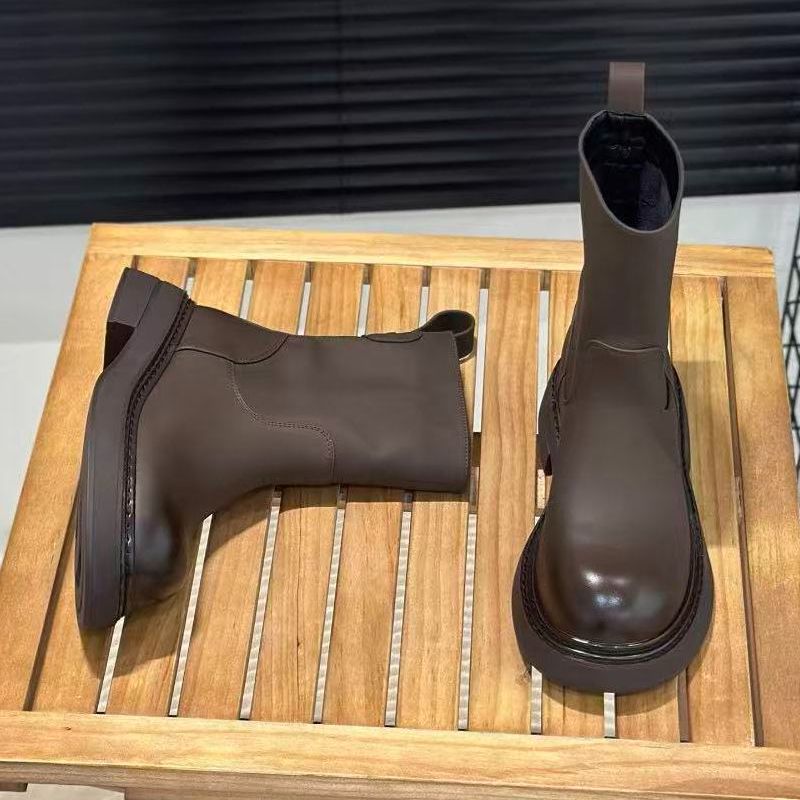 2025年新款秋冬弹力中筒女短靴5J5-105