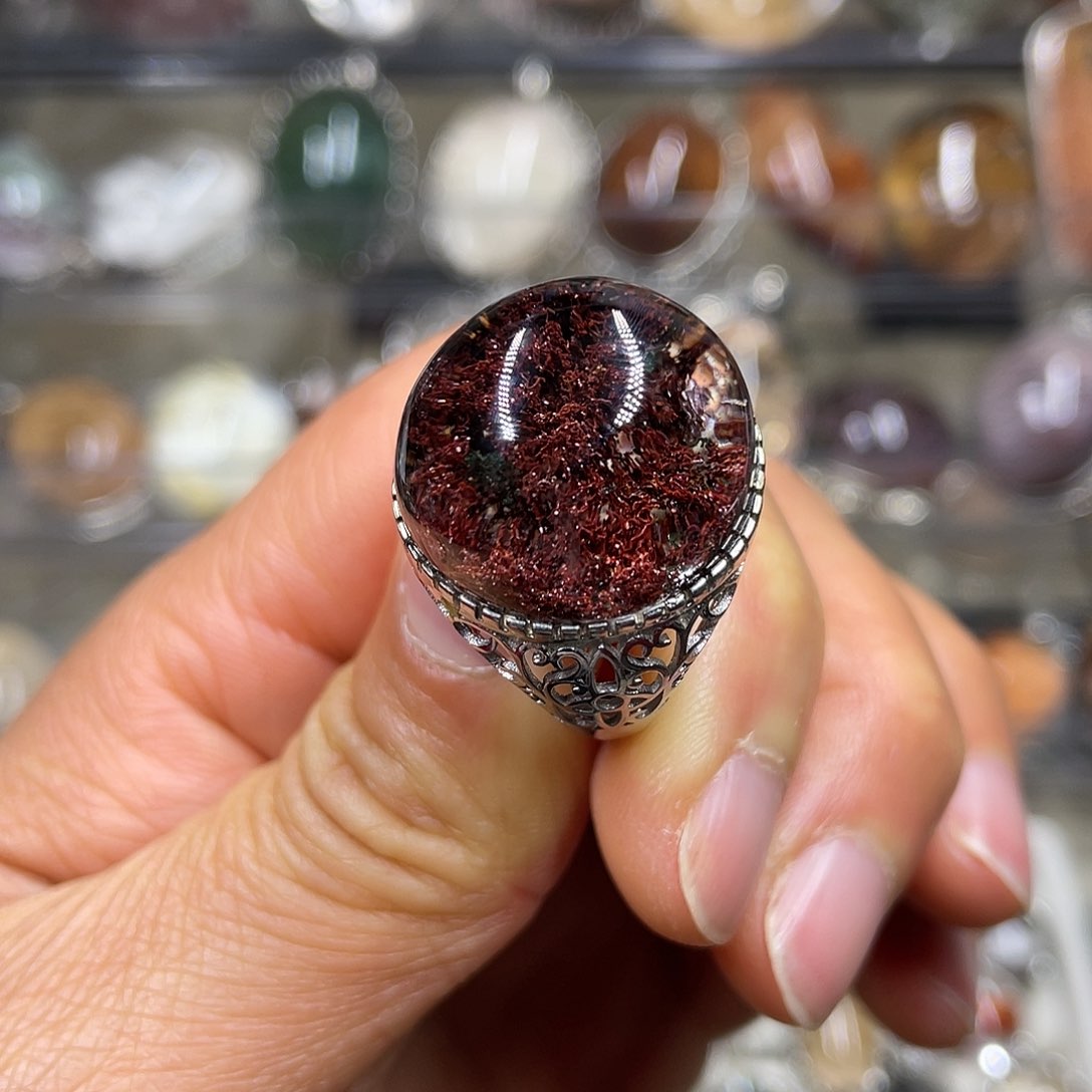 【闪购商品】水晶珠宝半成品银S925镶嵌戒指
