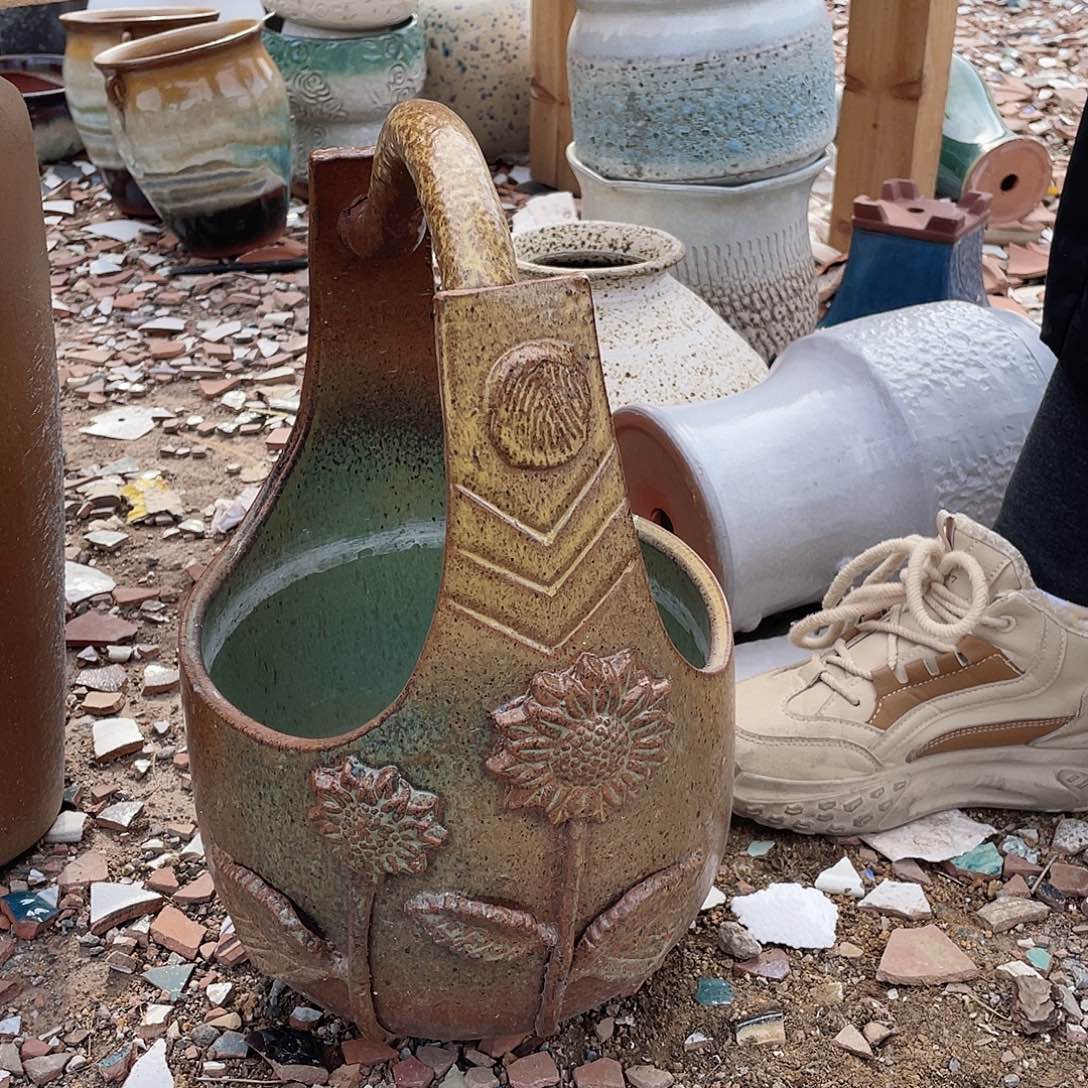 红陶王嫂花盆0217-962无孔