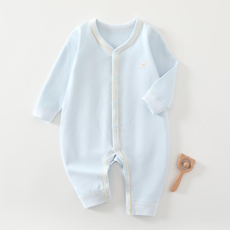 【四季连体夹芽】婴儿连体衣纯棉春秋哈衣新生儿爬服初生打底衣长袖