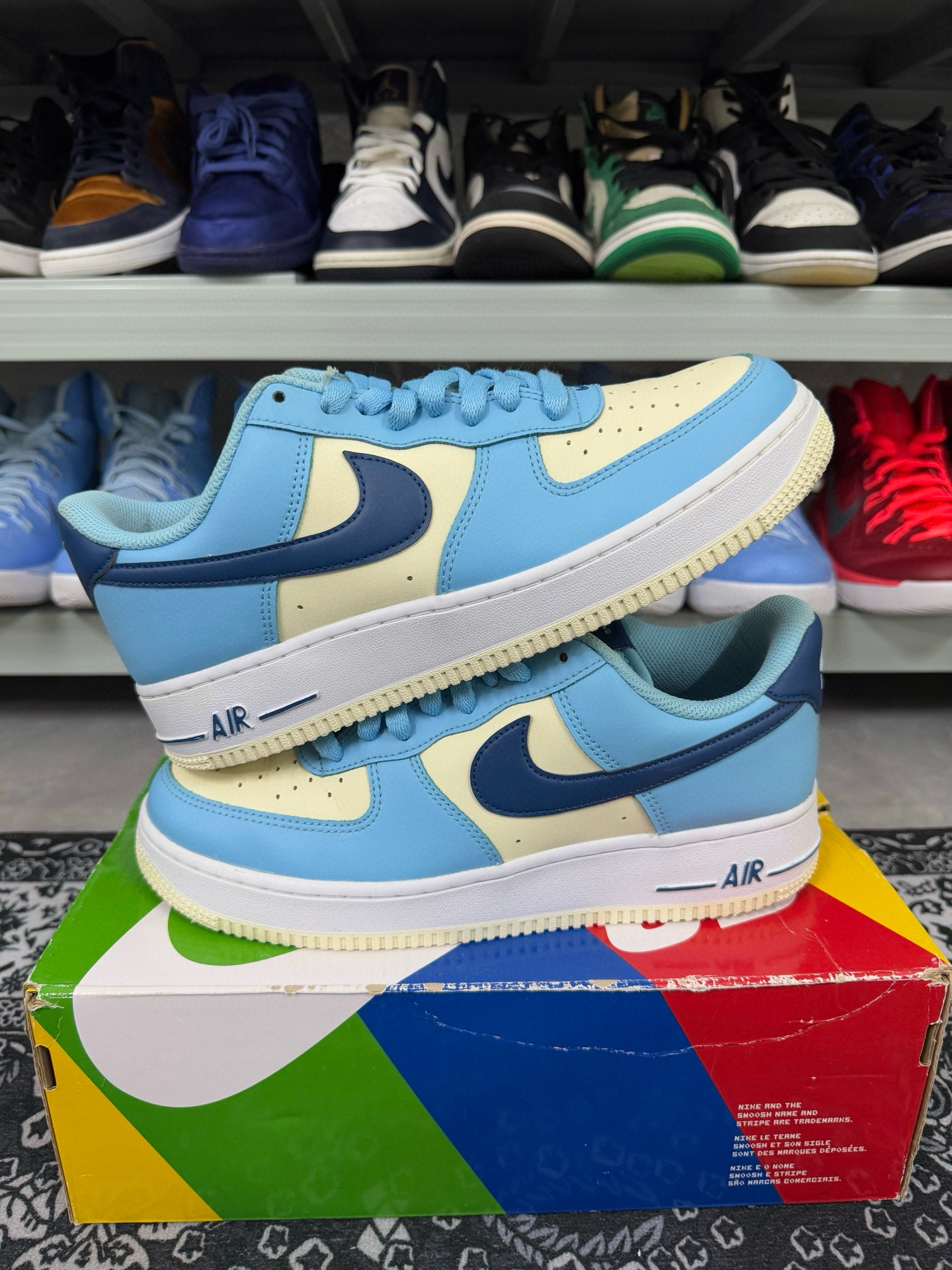 95新 maje 41码/af1椰奶蓝休闲鞋/二手正品