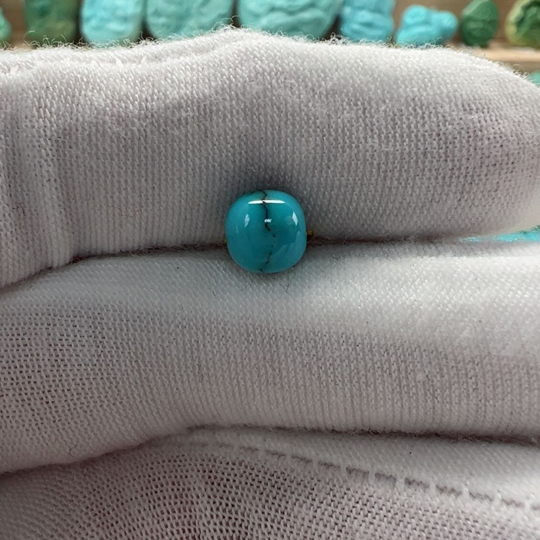 未镶嵌绿松石老型珠6.5mm